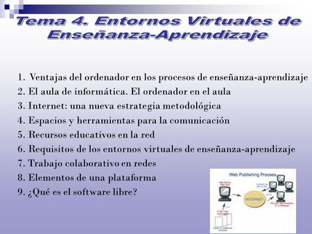 Tema 4. Entornos Virtuales de Enseñanza-Aprendizaje