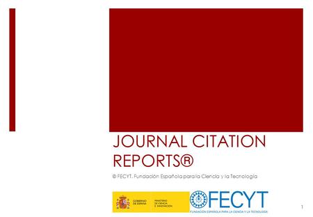 JOURNAL CITATION REPORTS®