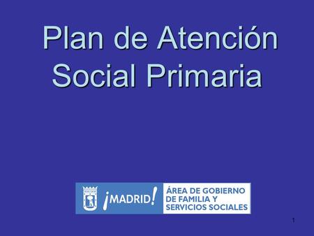 Plan de Atención Social Primaria