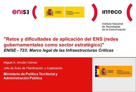 ENISE - T23: Marco legal de las Infraestructuras Críticas
