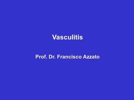 Prof. Dr. Francisco Azzato
