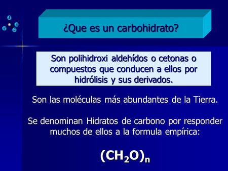 (CH2O)n ¿Que es un carbohidrato?