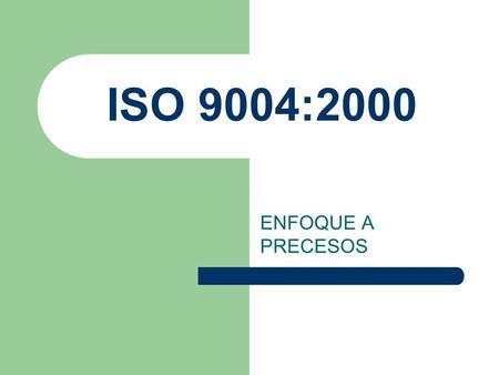 ISO 9004:2000 ENFOQUE A PRECESOS.