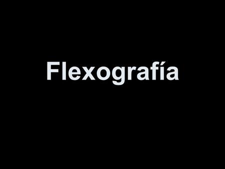 Flexografía.
