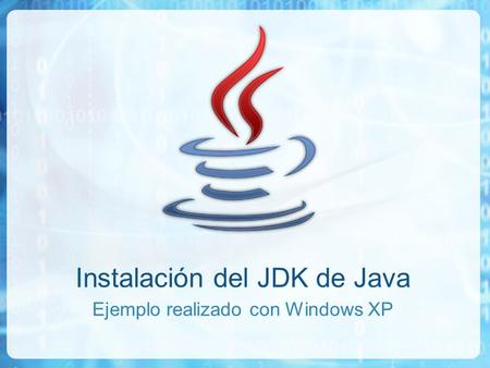 Instalación del JDK de Java
