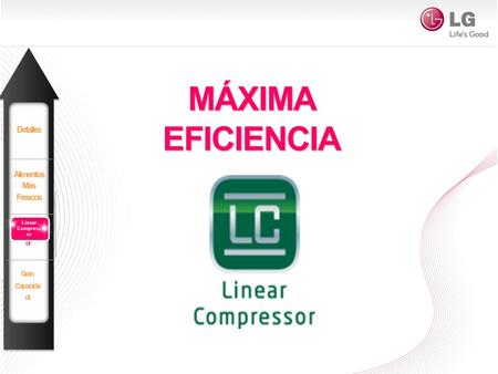 MÁXIMA EFICIENCIA Detalles Alimentos Más Frescos Linear Compressor