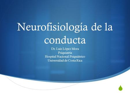 Neurofisiología de la conducta
