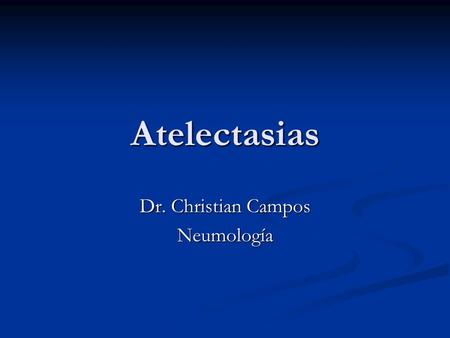 Dr. Christian Campos Neumología