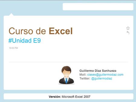 Curso de Excel #Unidad E9