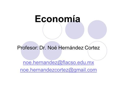 Profesor: Dr. Noé Hernández Cortez