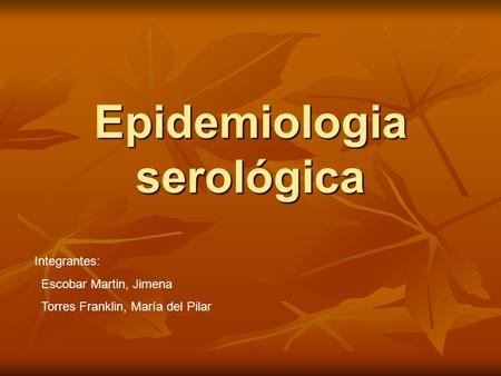 Epidemiologia serológica