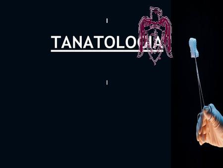 1 I TANATOLOGIA I.