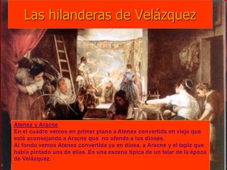 Las hilanderas de Velázquez