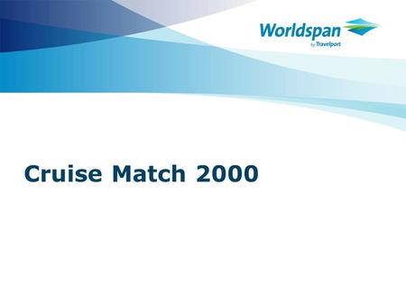 Cruise Match 2000.