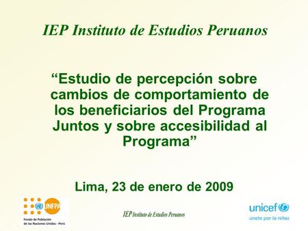 IEP Instituto de Estudios Peruanos