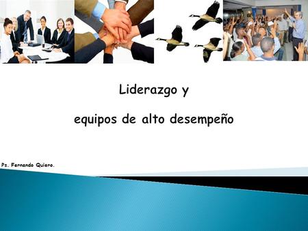 Liderazgo y equipos de alto desempeño