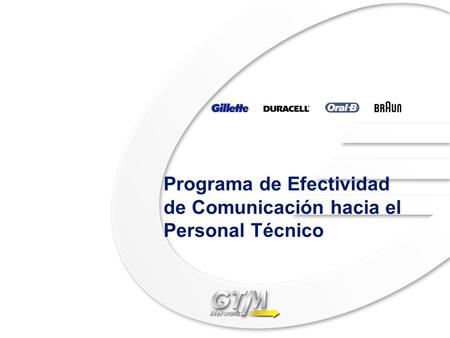 Programa de Efectividad de Comunicación hacia el Personal Técnico