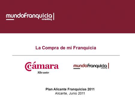 Plan Alicante Franquicias 2011