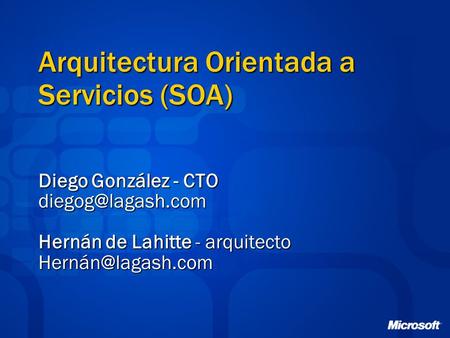 Arquitectura Orientada a Servicios (SOA)