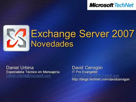 Exchange Server 2007 Novedades