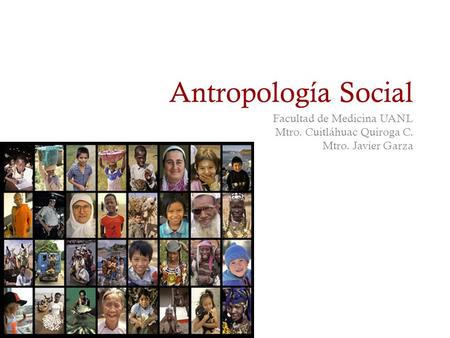 Antropología Social Facultad de Medicina UANL