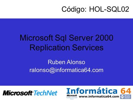 Microsoft Sql Server 2000 Replication Services
