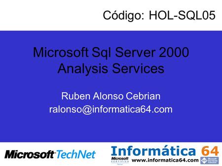 Microsoft Sql Server 2000 Analysis Services