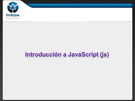 Introducción a JavaScript (js)