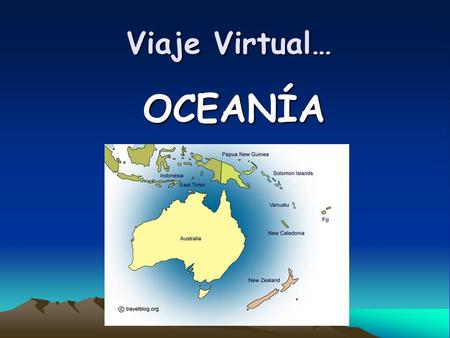 Viaje Virtual… OCEANÍA.