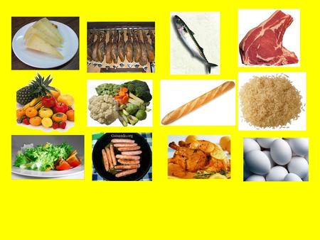 Objetivos 1)to revise basic foods 2) to learn 12 items you might have for breakfast 3) To learn how to say what you eat for breakfast 4) To learn basic.