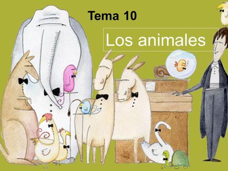 Tema 10 Los animales.