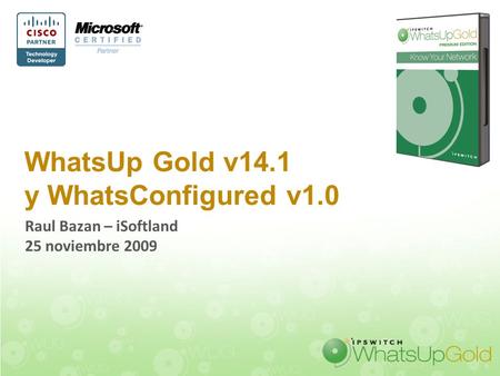 WhatsUp Gold v14.1 y WhatsConfigured v1.0