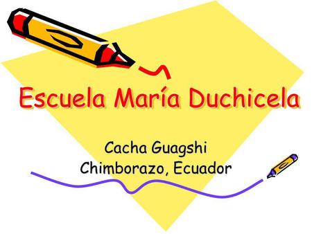 Escuela María Duchicela
