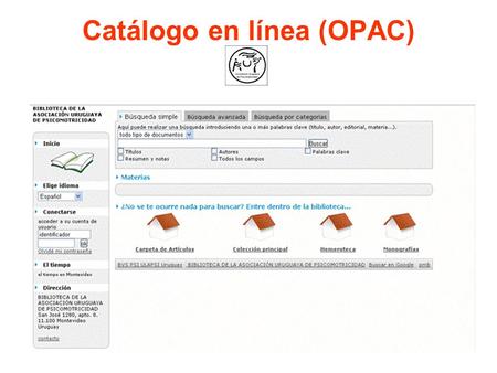 Catálogo en línea (OPAC)