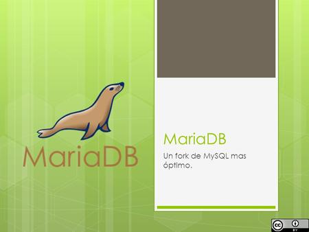 Un fork de MySQL mas óptimo.