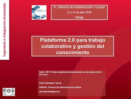 Plataforma 2.0 para trabajo colaborativo y gestión del conocimiento
