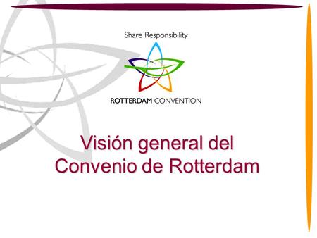 Visión general del Convenio de Rotterdam.