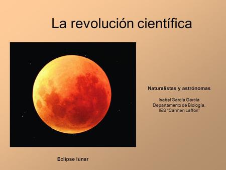 La revolución científica