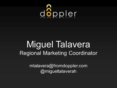 1 Miguel Talavera Regional Marketing