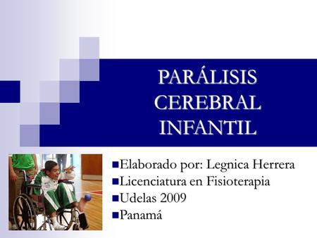 PARÁLISIS CEREBRAL INFANTIL