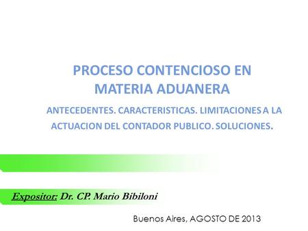 Expositor: Dr. CP. Mario Bibiloni