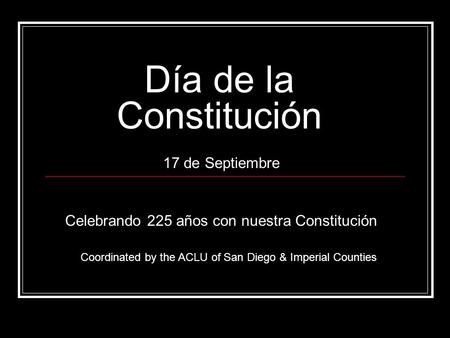 17 de Septiembre Celebrando 225 años con nuestra Constitución