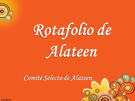 Rotafolio de Alateen Comité Selecto de Alateen.