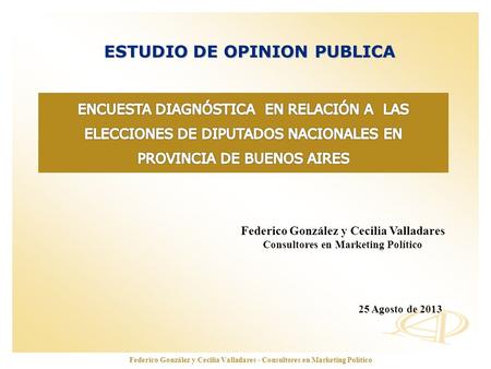 ESTUDIO DE OPINION PUBLICA