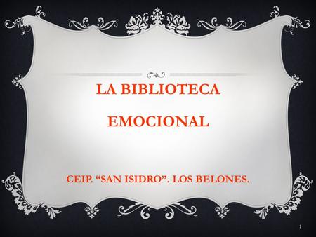 CEIP. “SAN ISIDRO”. LOS BELONES.