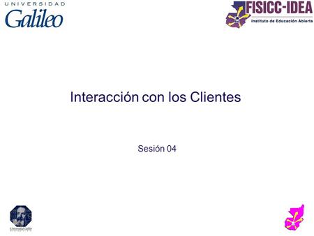 Interacción con los Clientes