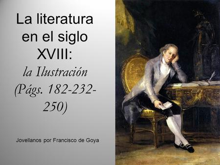 La literatura en el siglo XVIII: