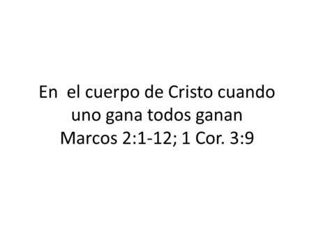 Reflexionemos en la Escuela Dominical: