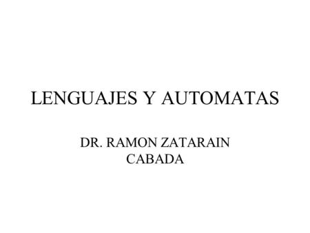 DR. RAMON ZATARAIN CABADA