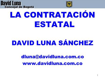 LA CONTRATACIÓN ESTATAL